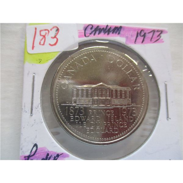 1973 UNCIRCULATED PRINCE EDWARD ISLAND CANADA DOLLAR