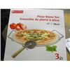 Image 1 : FREIGHT DAMAGE (AS IS):  BOX OF 3 - 15" PIZZA STONES & RACK