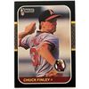 Image 1 : 1987 DONRUSS CHUCK FINLEY ROOKIE CARD