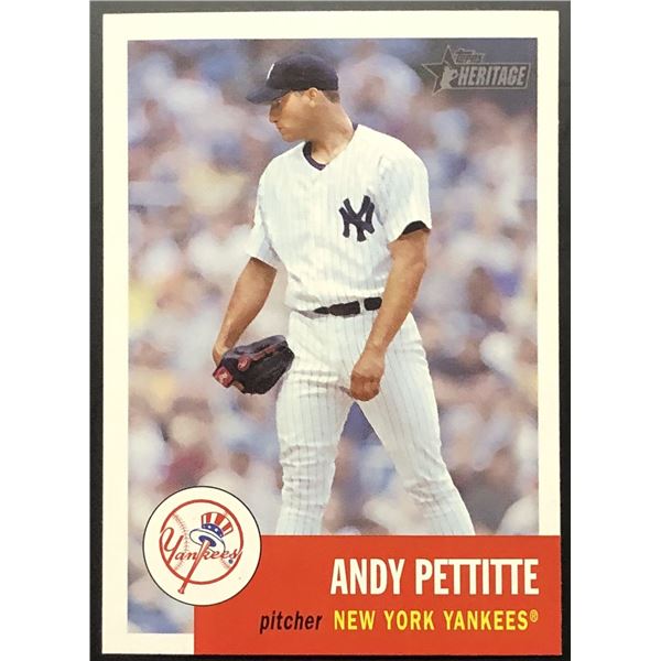2002 TOPPS HERITAGE ANDY PETTITTE (HOF)