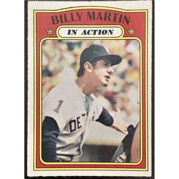 1972 O-PEE-CHEE BILLY MARTIN