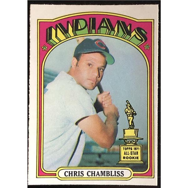 1972 O-PEE-CHEE CHRIS CHAMBLISS ROOKIE CARD
