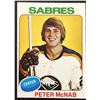 Image 1 : 1975-76 O-PEE-CHEE PETER McNAB ROOKIE CARD