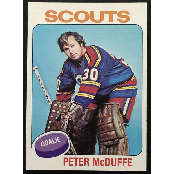 1975-76 TOPPS PETER McDUFFE ROOKIE CARD