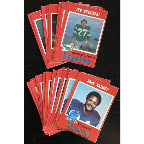 1971 O-PEE-CHEE CFL COLLECTION - 25 CARDS