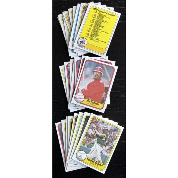 1981 FLEER MLB COLLECTION - 25 CARDS