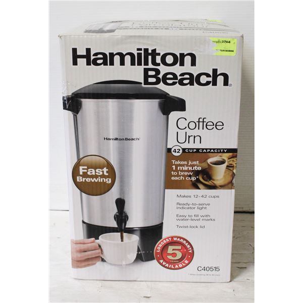 HAMILTON BEACH COFFEE URN 42 CUP MODEL C40515 IN