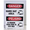 Image 1 : NEW CONSTRUCTION SAFETY SIGN -DANGER HARD HAT AREA