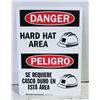 Image 1 : NEW CONSTRUCTION SAFETY SIGN -DANGER HARD HAT AREA
