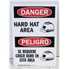 Image 1 : NEW CONSTRUCTION SAFETY SIGN -DANGER HARD HAT AREA