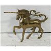Image 1 : VINTAGE BRASS UNICORN TOTAL 9X6.5"