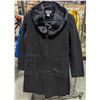 Image 1 : NEW LADIES FAUX FUR BLACK PEACOAT BLACK SIZE 38