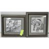 Image 1 : 2X FRAMED BERNIE BROWN 5X7 GIRLS & BOYS