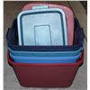 Image 1 : 4 X 68 LITRE TOTE'S WITH LIDS