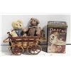 Image 1 : COLLECTIBLE BEARS IN MINI WICKER TROLLEY