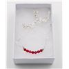 Image 1 : RED CRYSTAL NECKLACE 19"