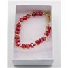 Image 1 : RED CRYSTAL BRACELET 7" EXTENDS TO 9"