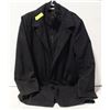 Image 1 : WINTER WOOL MENS COAT, SZ LARGE, BLACK,