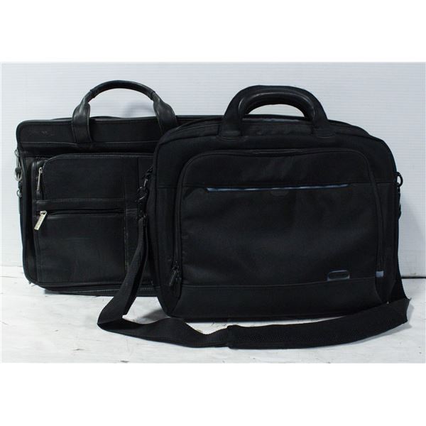 2X TOTE BAGS, HEAVY DUTY, ONE LEATHER &