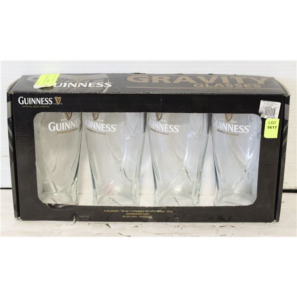 SET OF 4 NEW 20OZ. GUINNESS BEER GLASSES