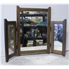 Image 1 : 1-3 PIECE HINGED HANGING MIRROR 17”X 34”