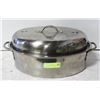 Image 1 : STANLESS STEEL ROASTING PAN, 16 INCH LONG