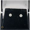 Image 1 : #1488-14 KARAT YELLOW GOLD EARRINGS WITH 4.00 MM