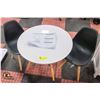 Image 2 : NEW ASSEMBLED ROUND CHILDRENS TABLE WITH 2 CHAIRS