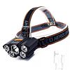 Image 1 : RECHARGEABLE 5 LED HEADLAMP: 4 MODES, WATERPROOF