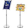 Image 1 : NEW ADJUSTABLE SIGN HOLDER ALUMINUM SILVER