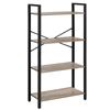 Image 1 : NEW VASAGLE BOOKSHELF 4 TIER BOOKCASE GREIGE AND
