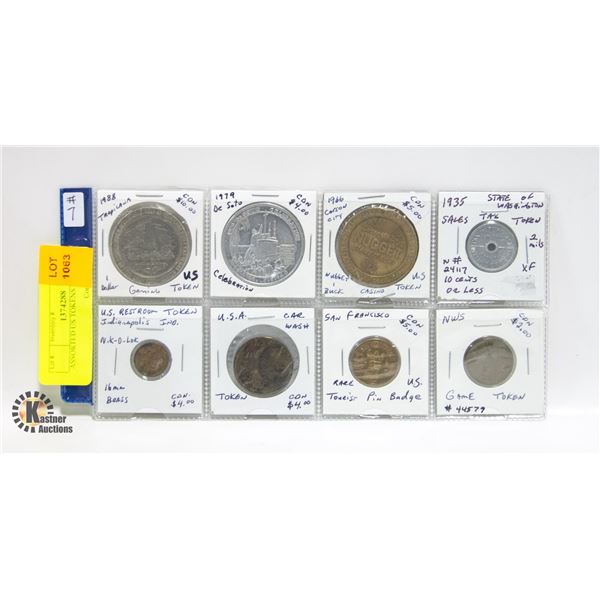ASSORTED US TOKENS