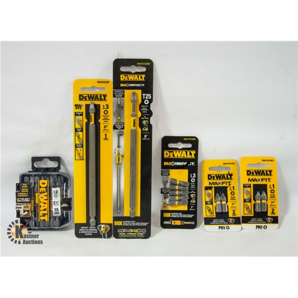 SEALED 6 DEWALT BIT SETS