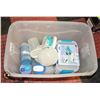 Image 1 : BAILIFF SEIZURE- TOTE OF MISC STORAGE CONTAINERS