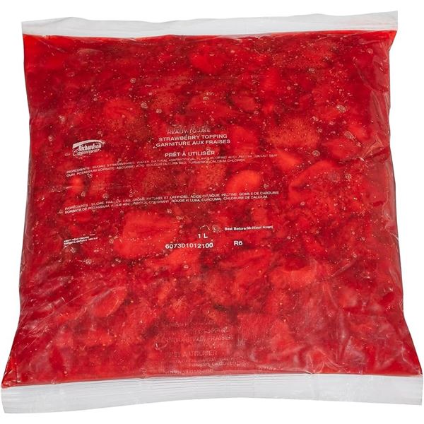 NEW 8 X 1L RICHARDSON STRAWBERRY TOPPING