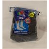 Image 1 : BLACK CREW SOCKS 12-16 SIZE 6-PACK FRUIT OF LOOM