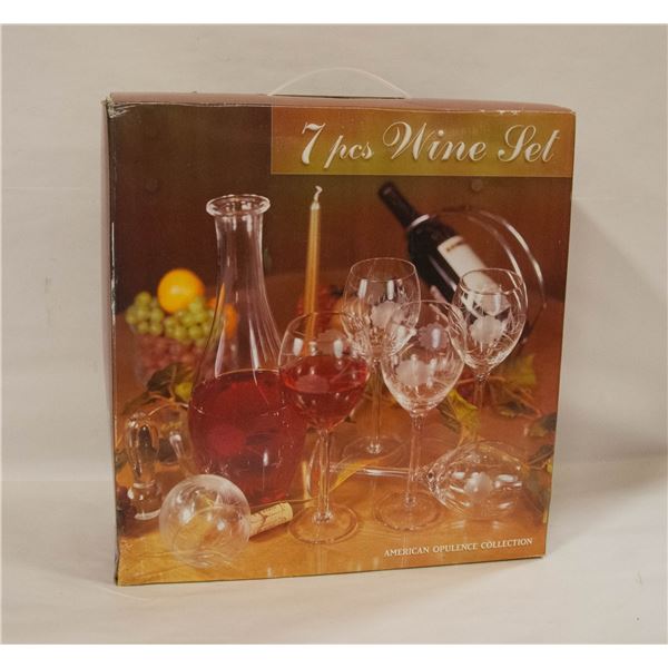 BAILIFF SEIZED: 7 PCS WINE SET