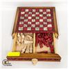 Image 1 : ESTATE MAYAN CHESS BOARD WITH SOME PIECES-ESTATE