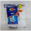 Image 1 : WHITE CREW SOCKS 12-16 SIZE 6-PACK FRUIT OF LOOM