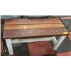 Image 1 : WOOD BENCH 37" X 15" X 20"
