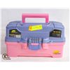 Image 1 : BAILIFF SEIZED: PLANO PINK AND PURPLE TACKLE BOX
