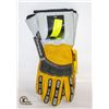 Image 1 : IMPACT GLOVE WITH GAUNTLET SIZE L
