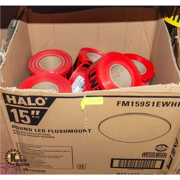 CASE OF RED CAUTION TAPE