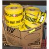 Image 1 : CASE OF ASSORTED YELLOW CAUTION TAPES