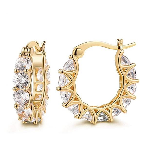 NEW LADIES MICRO-INLAID EARRINGS