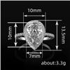 Image 2 : NEW SIZE 8 LADIES TEAR DROP STYLE RING
