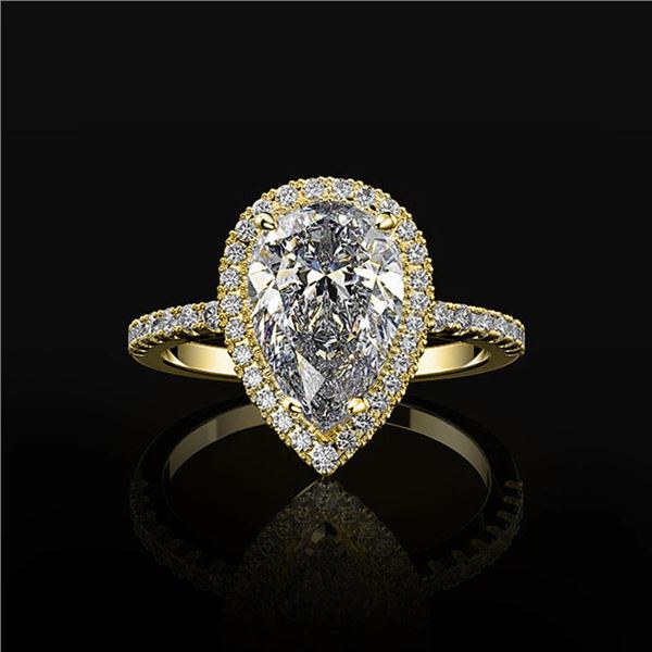 NEW SIZE 8 LADIES TEAR DROP STYLE RING