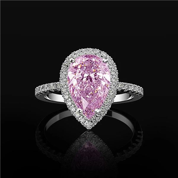 NEW SIZE 7 LADIES TEAR DROP STYLE RING