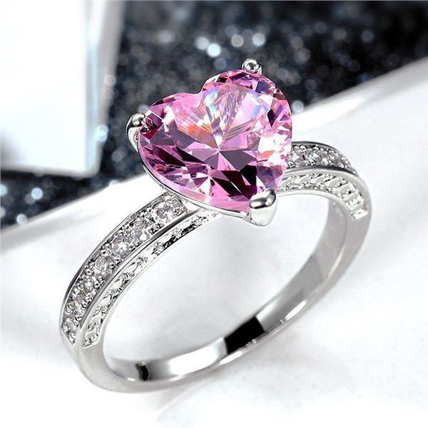NEW SIZE 7 LADIES MICRO INLAID STYLE RING