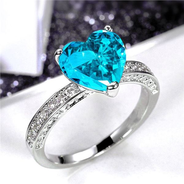 NEW SIZE 7 LADIES MICRO INLAID STYLE RING